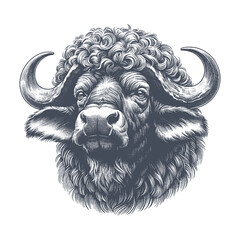 buffalo vector illustration