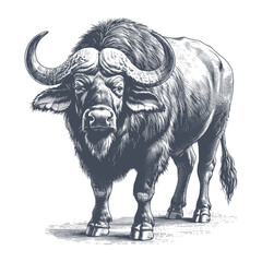 buffalo vector illustration