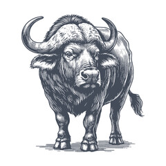 buffalo vector illustration