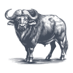 buffalo vector illustration