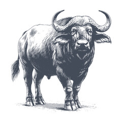 buffalo vector illustration