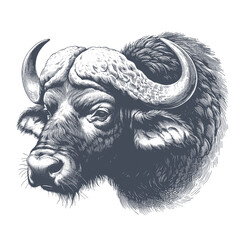 buffalo vector illustration