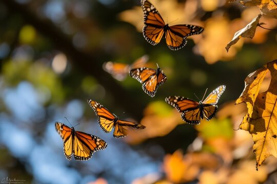 Cerro Pelon sanctuary for monarch butterflies near Capulin village in Mexico State is home to monarch butterflies (Danaus plexippus).