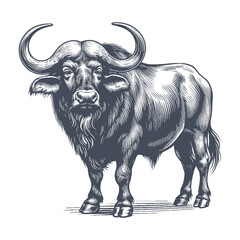 buffalo vector illustration