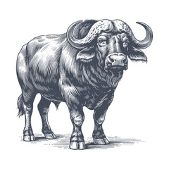 buffalo vector illustration