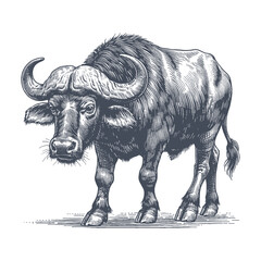 buffalo vector illustration