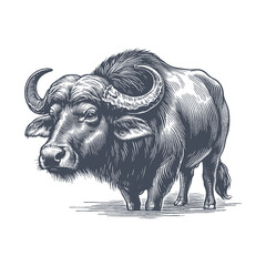 buffalo vector illustration