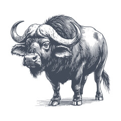 buffalo vector illustration