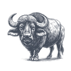 buffalo vector illustration