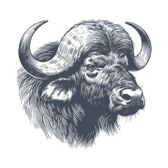 buffalo vector illustration
