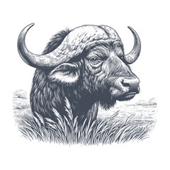 buffalo vector illustration