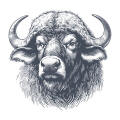 buffalo vector illustration