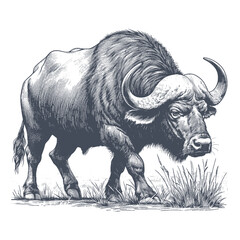 buffalo vector illustration