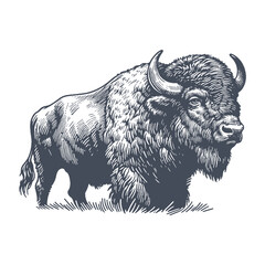 buffalo vector illustration