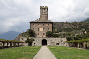 The Royal Castle of Sarre in Aosta Valley, Italy.