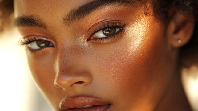 Autumn Makeup with Bronzer and Copper Tones