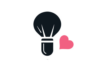 makeup tools vector silhouette illustration. Woman feminine makeup face tools vector 