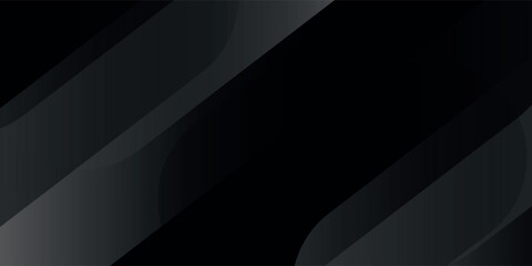 Obraz premium Black abstract background. Elegant dark diagonal shape elements. Modern