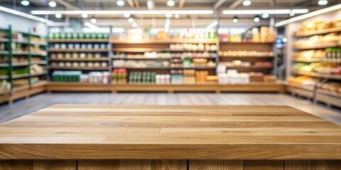 Empty table for product display montages