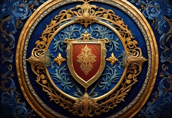 custom family crest featuring unique symbols rich colors representing heritage identity, design, coats, arms, shield, emblem, personalized, graphic, artwork