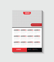 2025 wall calendar template