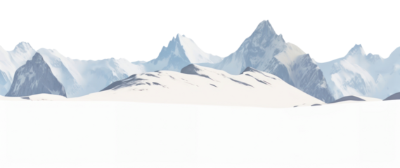 PNG Huge snow mountain landscape panoramic nature.