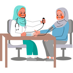 Pregnancy Muslim Woman Consultation Gynecology