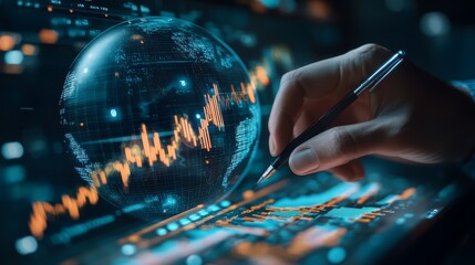 Global Finance Analysis  Digital Earth  Stock Market  Data Visualization  Trading  Business Strategy