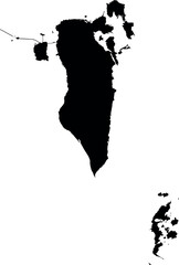 BAHRAIN MAP with its administrative divisions and regions