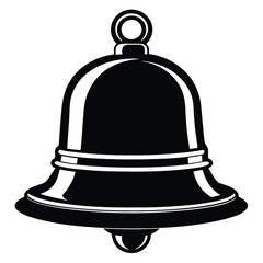 School bell vector silhouette