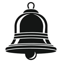 School bell vector silhouette