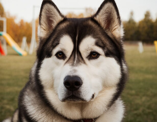 Alaskan Malamute portrait