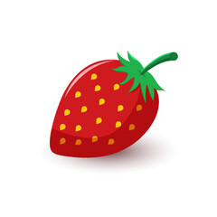 Strawberry Vector Illustration on white background