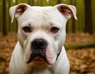 Obraz premium American Bulldog closeup