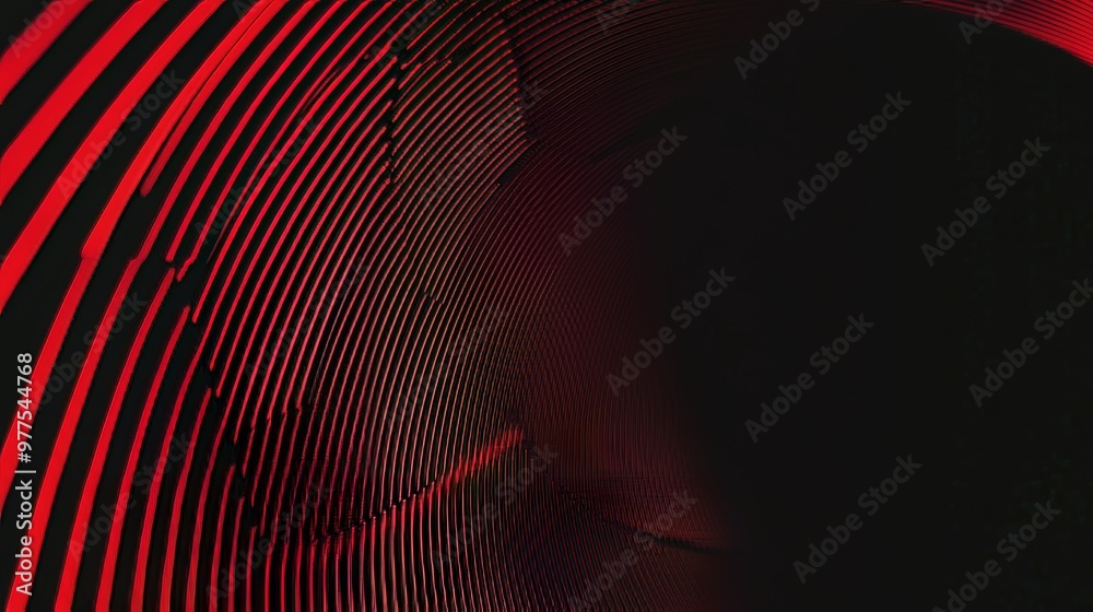 Poster cyber background with abstract red dark circle ai computer code hud