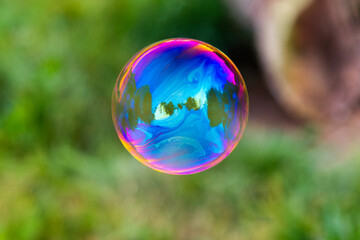 Worlds within worlds _ soap bubble reflections