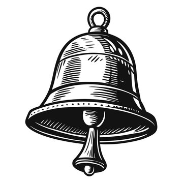 recommend clip art: School bell vector silhouette