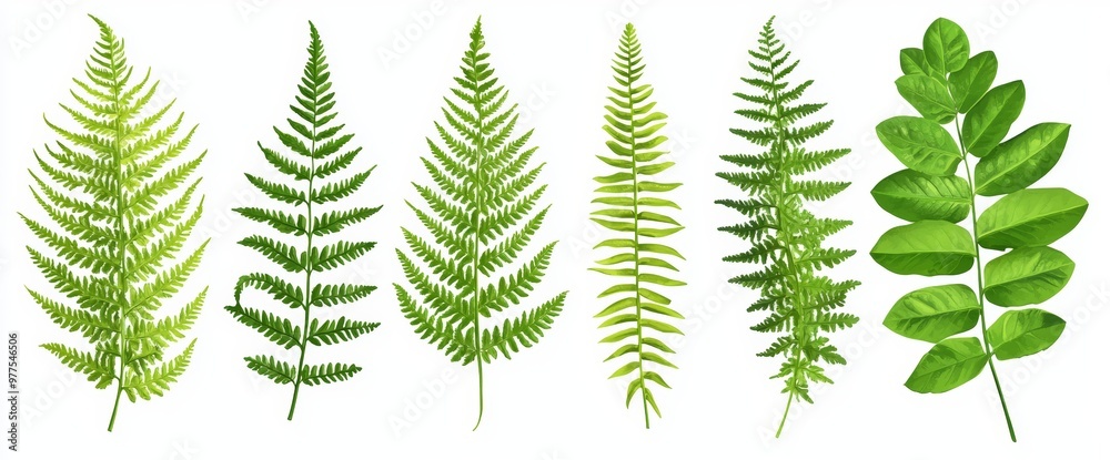 Poster the leaves are natural and isolated on a transparent png background. there are varying types of plan