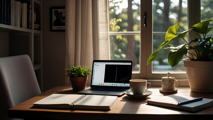 Fototapeta premium Modern Office Desk Setup