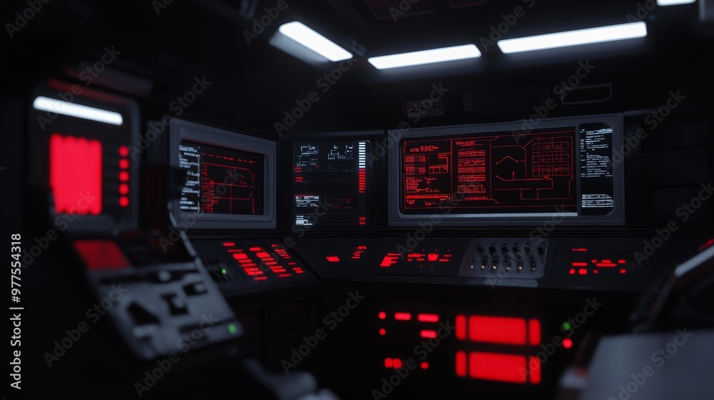 Aufkleber This is a futuristic modern illustration of a HUD interface designed for a sci-fi virtual reality environment