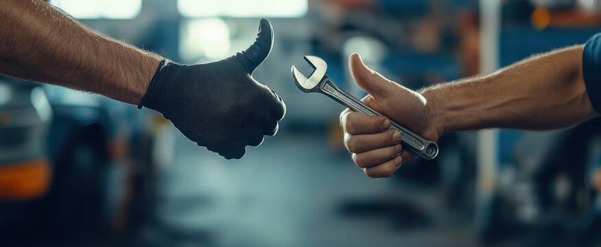 The Thumbs Up and Wrench