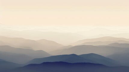 Misty Mountain Ranges