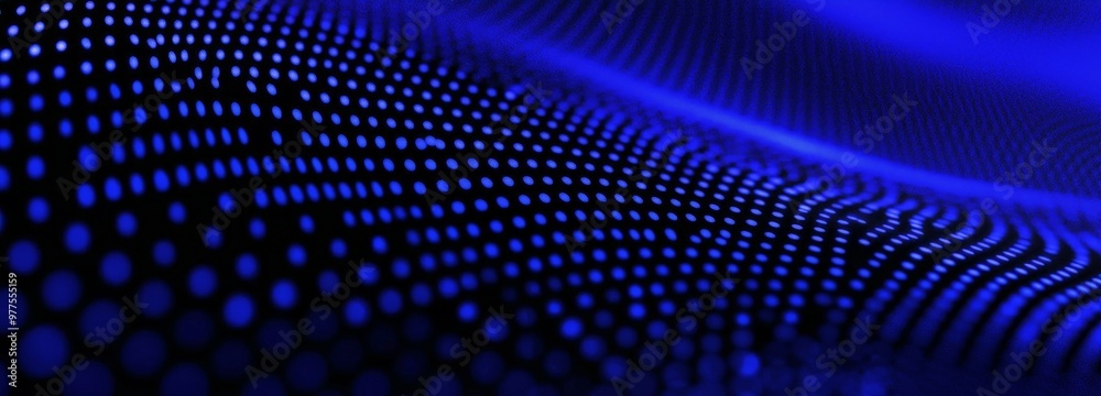 Poster 3D rendering of abstract technology background. Digital code with big data. 3D rendering of dots on a futuristic background.