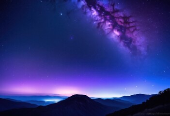 Fototapeta premium captivating night sky filled sparkling vivid stars creating magical enchanting celestial display, beautiful, cosmic, bright, twinkling, universe, astronomy