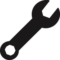 Wrench silhouette vector illustration design