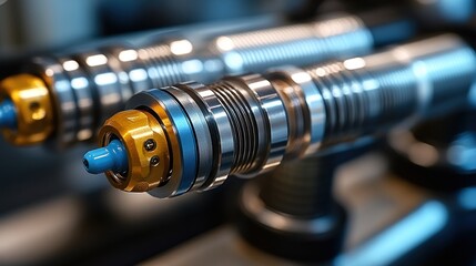 Close-up of Industrial Machinery