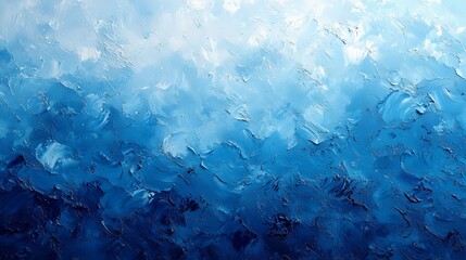 Dynamic and calm blue texture depicting fluid patterns and strokes.