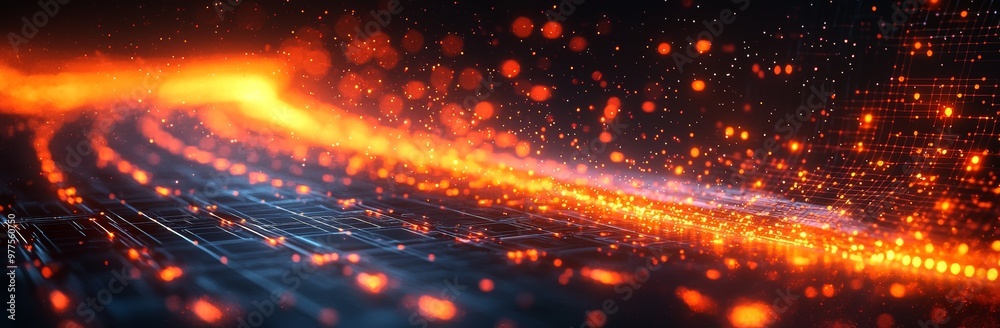 Aufkleber this abstract scifi tunnel features dynamic light beams and a captivating cosmic ambiance