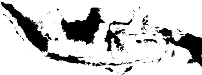 INDONESIA MAP WITH DEPARTMENTS DIVISIONS STATES COUNTIES