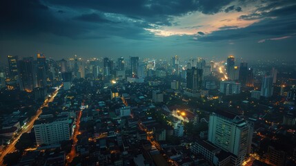 Cityscape at Dusk